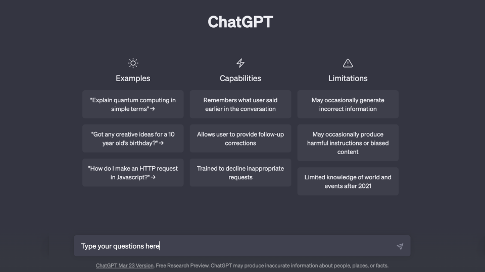 Start using ChatGPT