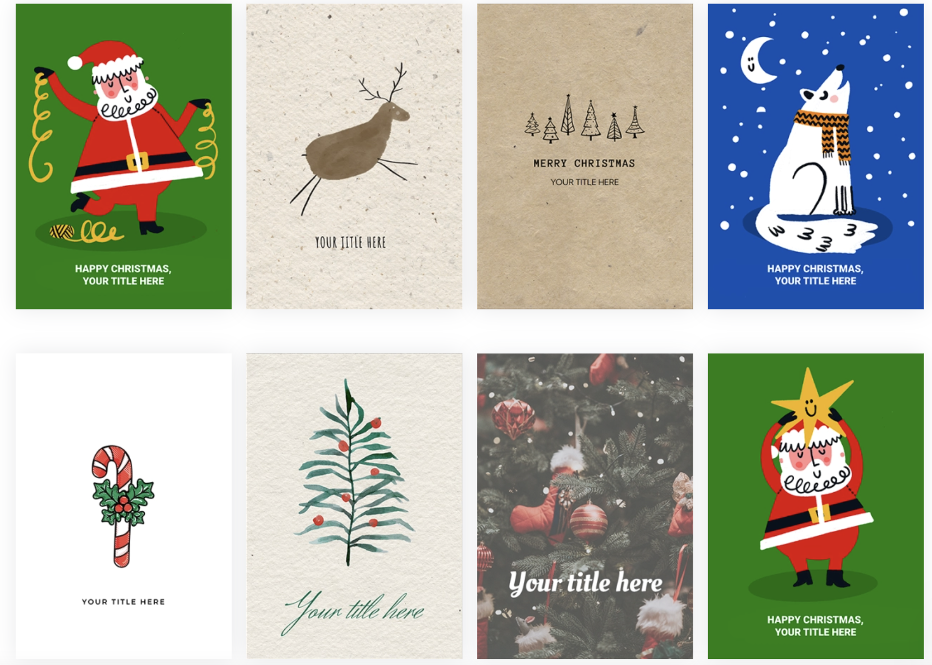 Christmas greeting cards
