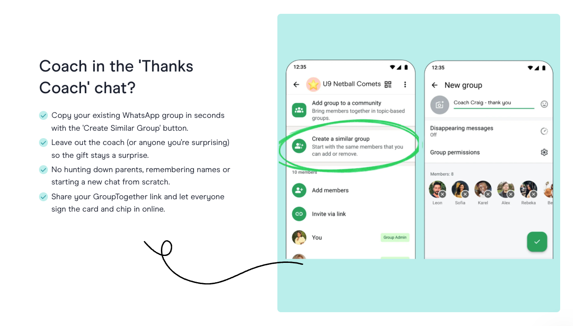 coach whatsapp