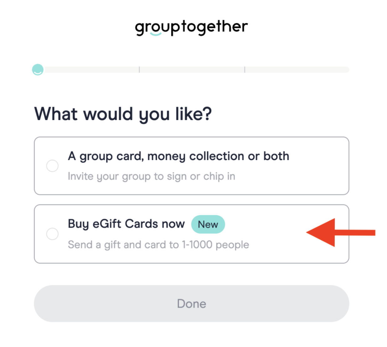 Select Buy eGift Cards now.