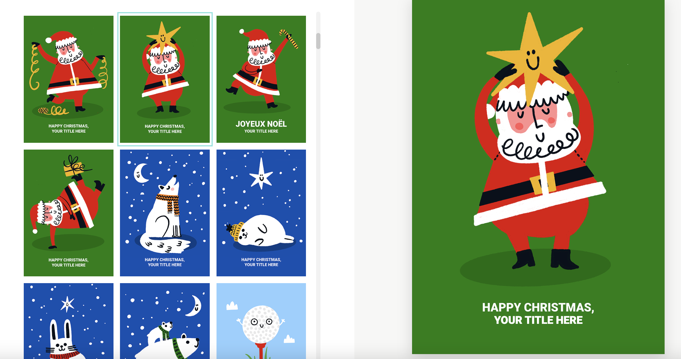 Christmas greeting cards