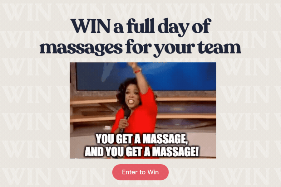 Win a Full Day of Massages for Your Team