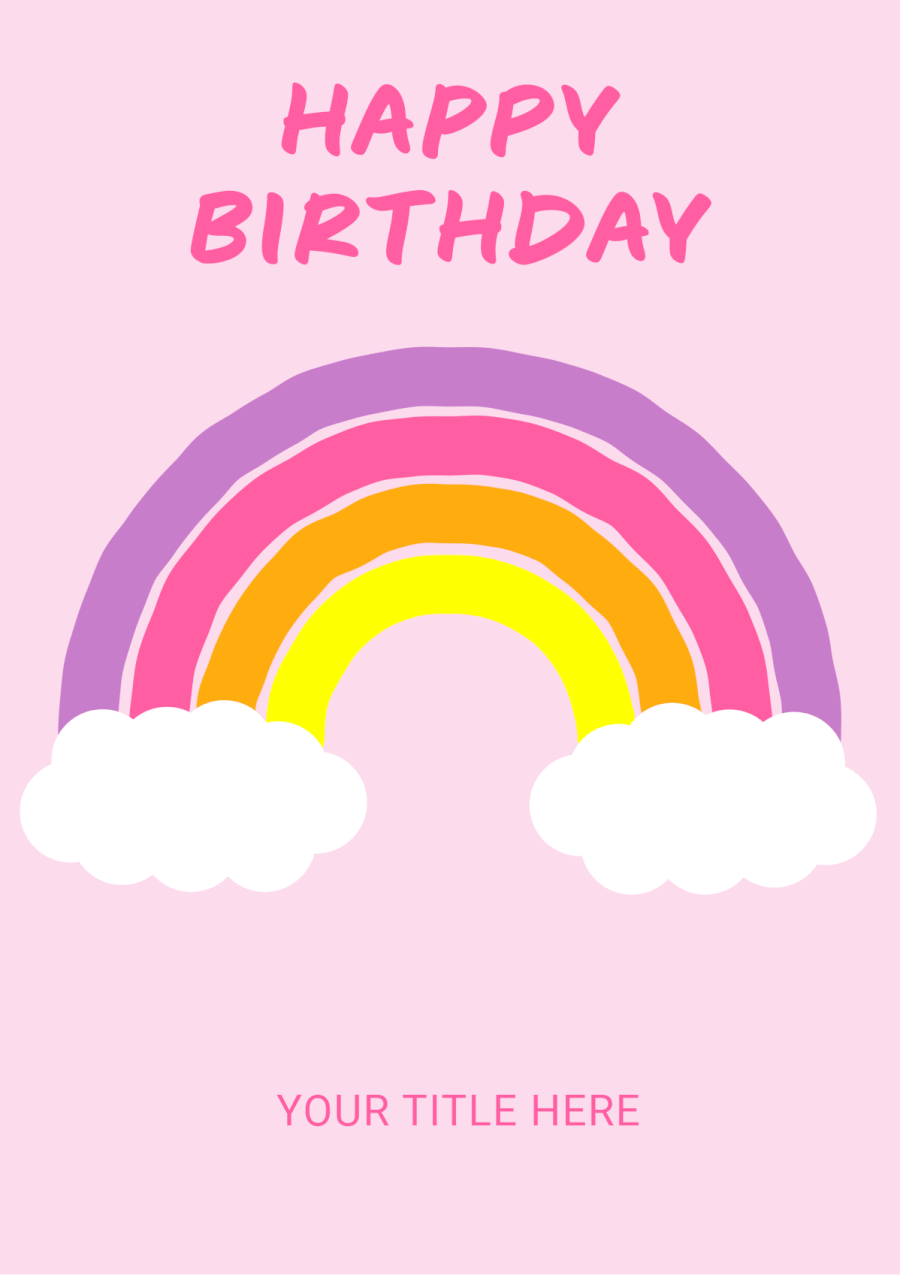 Happy Birthday Rainbow Card