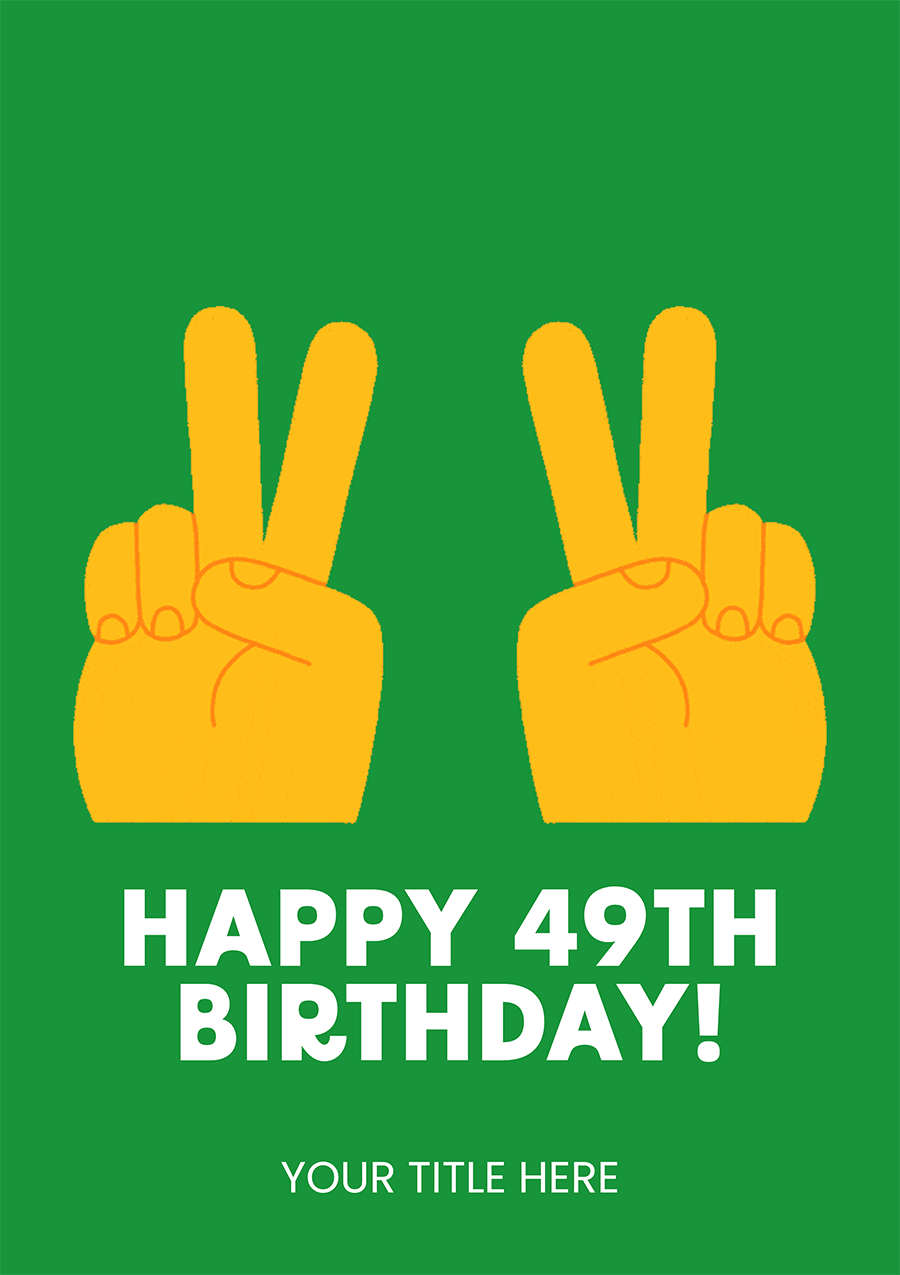 Fun and Playful Air Quotes Birthday Card