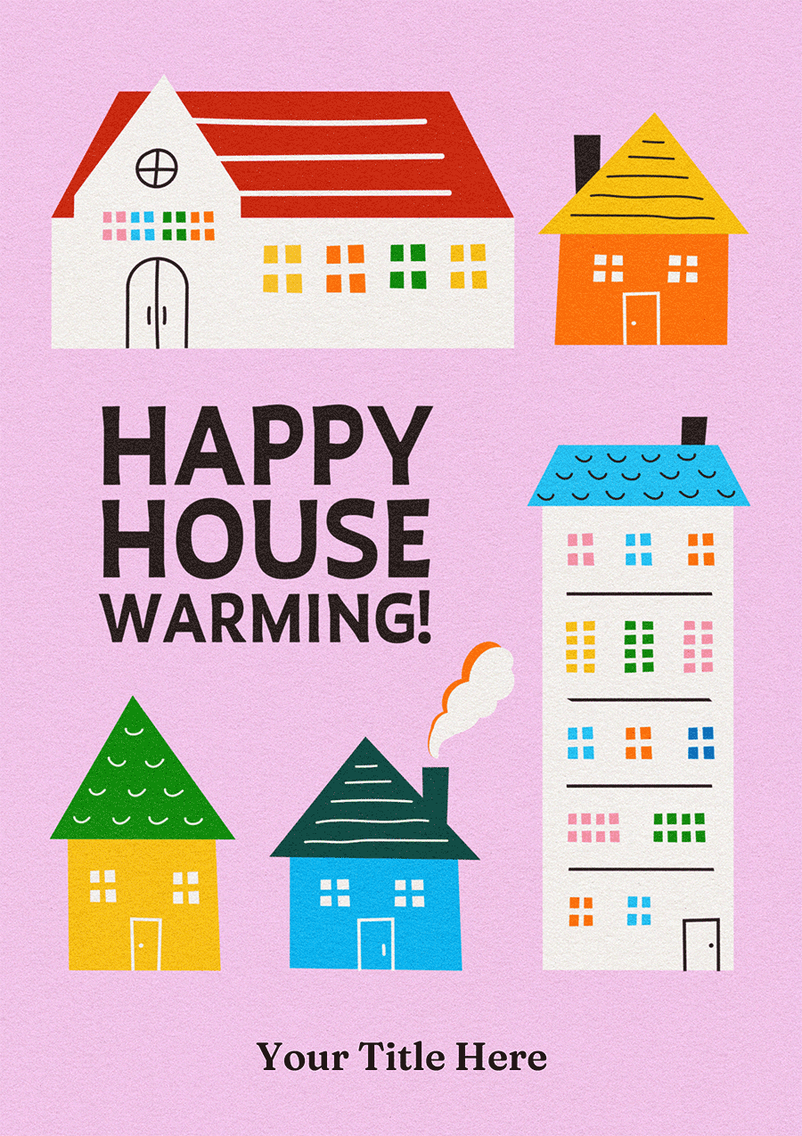 Colorful Housewarming Celebration Card