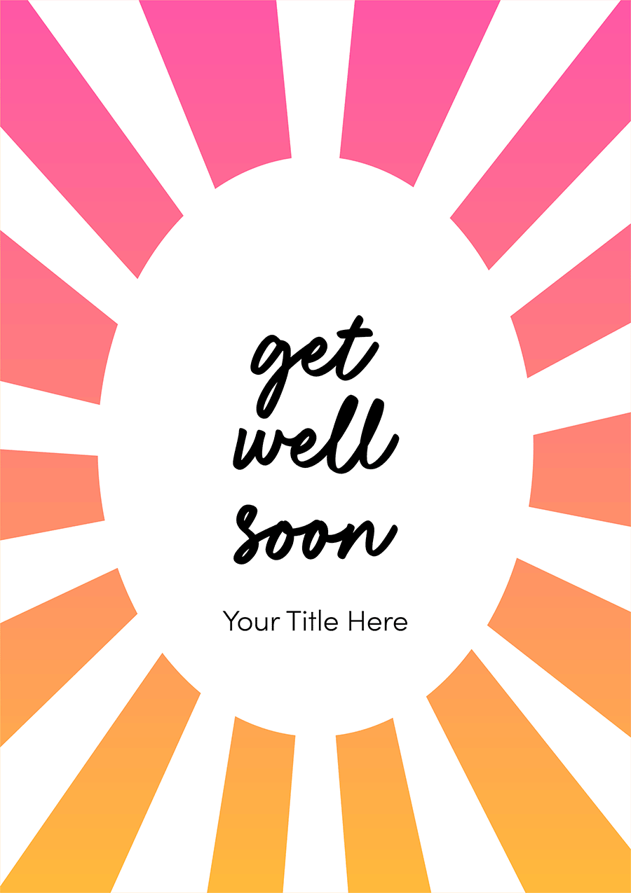 Sunny Smile Animated Get Well Soon Card