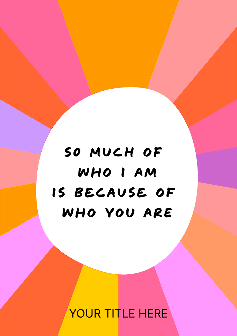 Sentimental & Bright Mother's Day Card