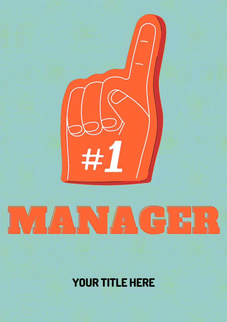 #1 Manager Animated Card