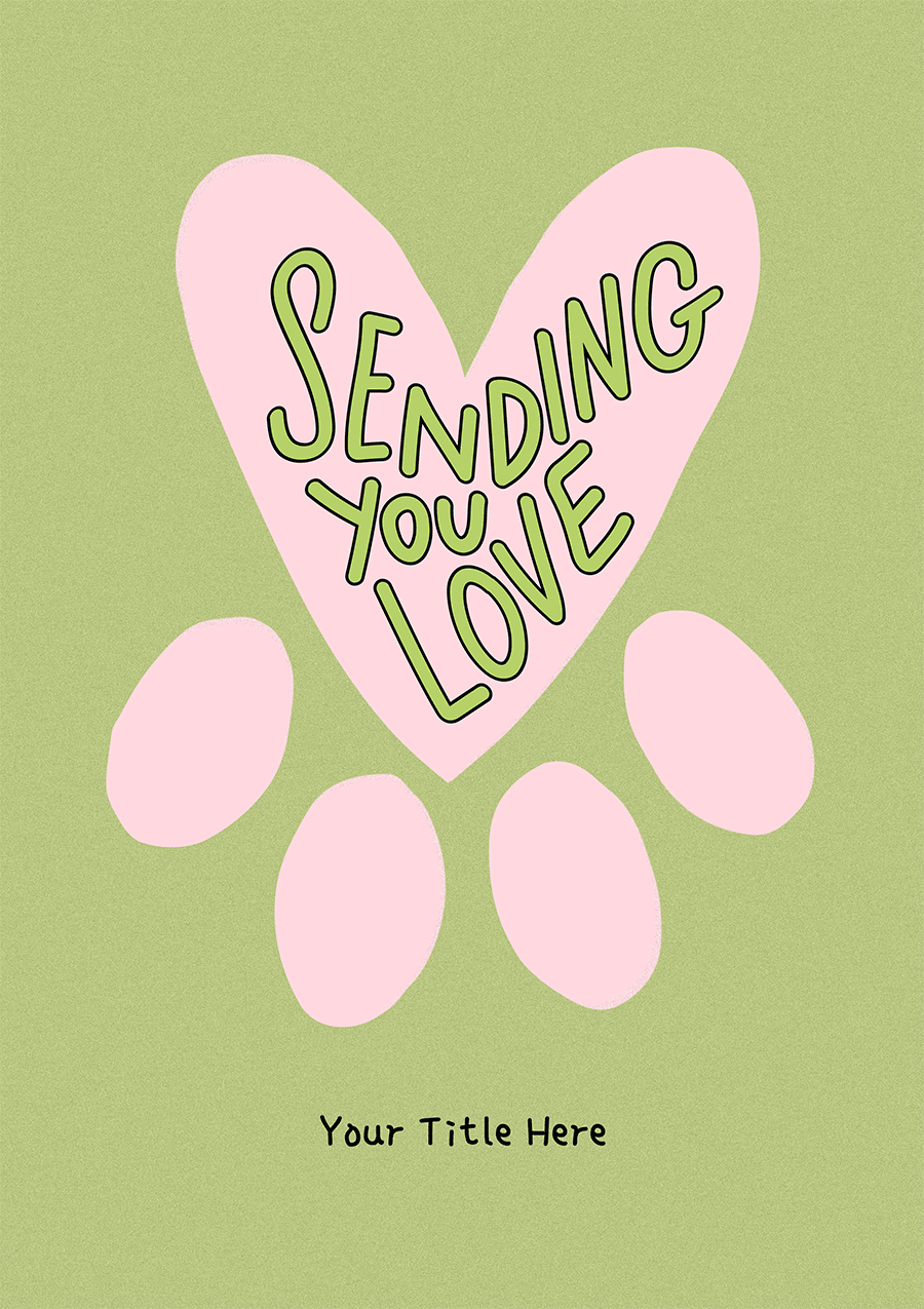 Sending You Love - Group Pet Sympathy Card