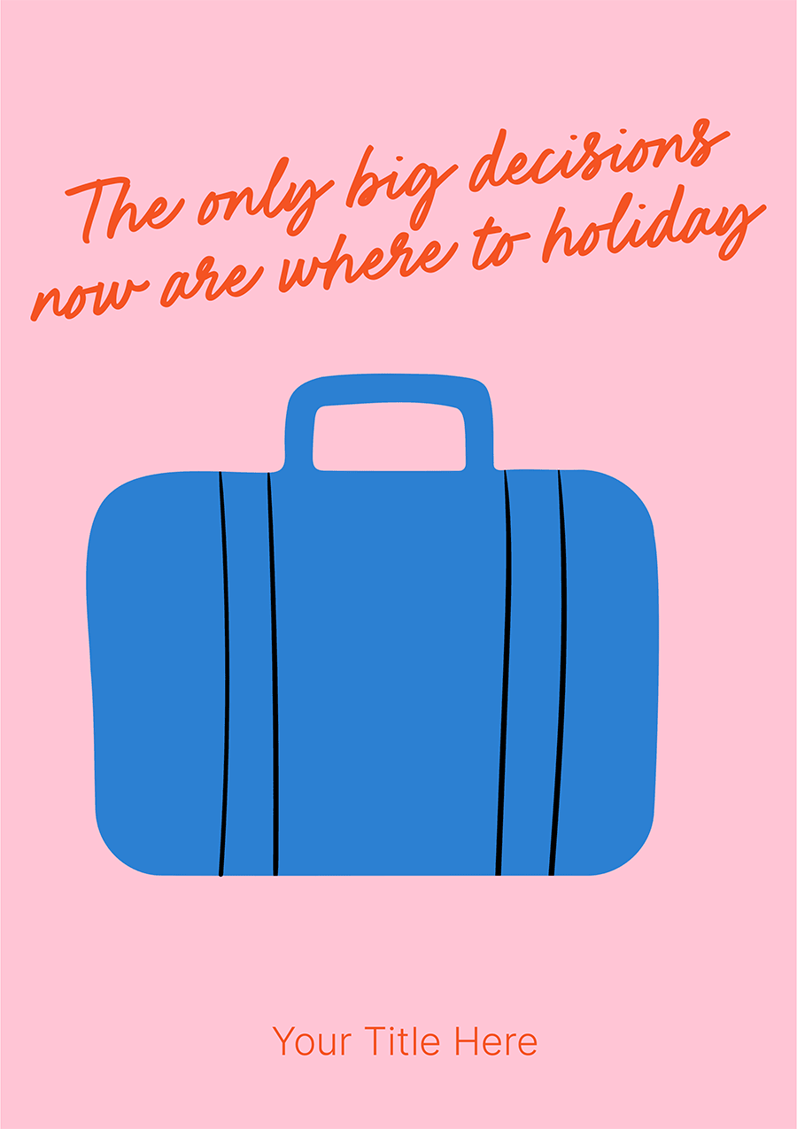 Where to Holiday? - Travel-Themed Retirement Card