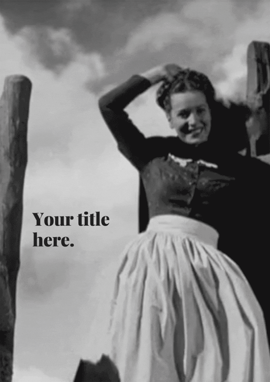 Vintage Animated Waving Farewell Card