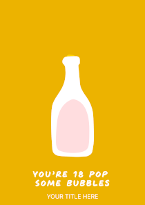 Pop Some Bubbles 18th Birthday Card