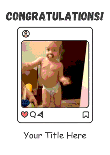 Dancing Baby GIF Congratulations Baby Card