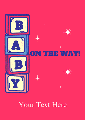 "Baby on the Way!" Maternity Greeting Card