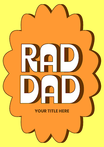 Rad Dad Father's Day Greeting Card