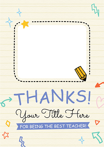 Thanks for Being the Best Teacher!