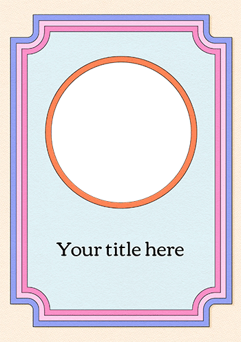 Elegant and Colorful Border Photo Card