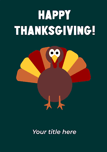 Thanksgiving Turkey Delight Greeting Card