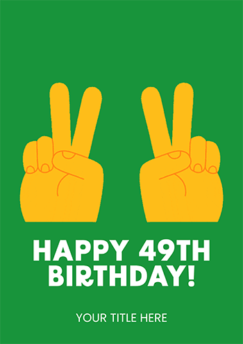 Fun and Playful Air Quotes Birthday Card