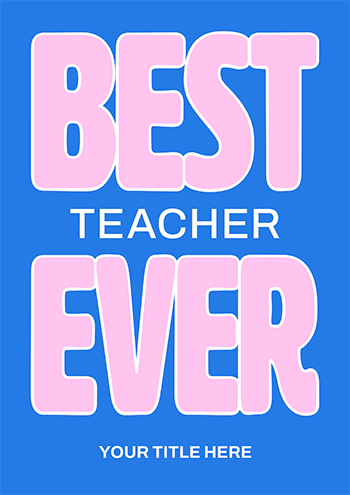 Best Teacher Ever Animated Card