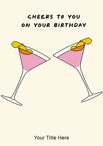 Cheers to 40: A Toast-Worthy Birthday Greeting Card