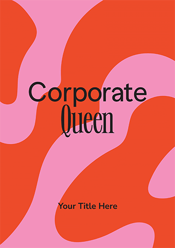 Pink and Orange Corporate Queen Boss’s Day Card