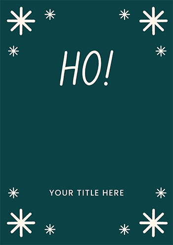 Green Ho Ho Ho Christmas Card