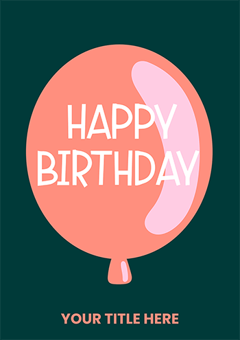 Happy Birthday Balloon Card