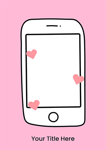 Love & Hearts Mobile Photo Card - A Sweet & Modern Design