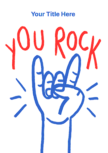 "You Rock" Greeting Card