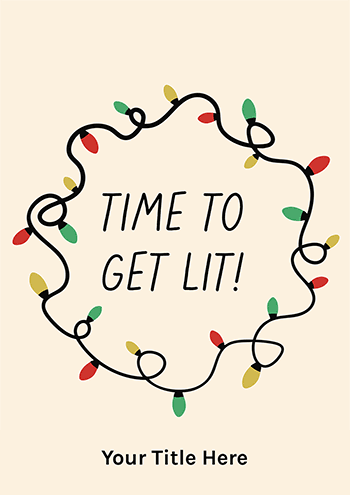Time to Get Lit Animated Christmas Tree Lights Card