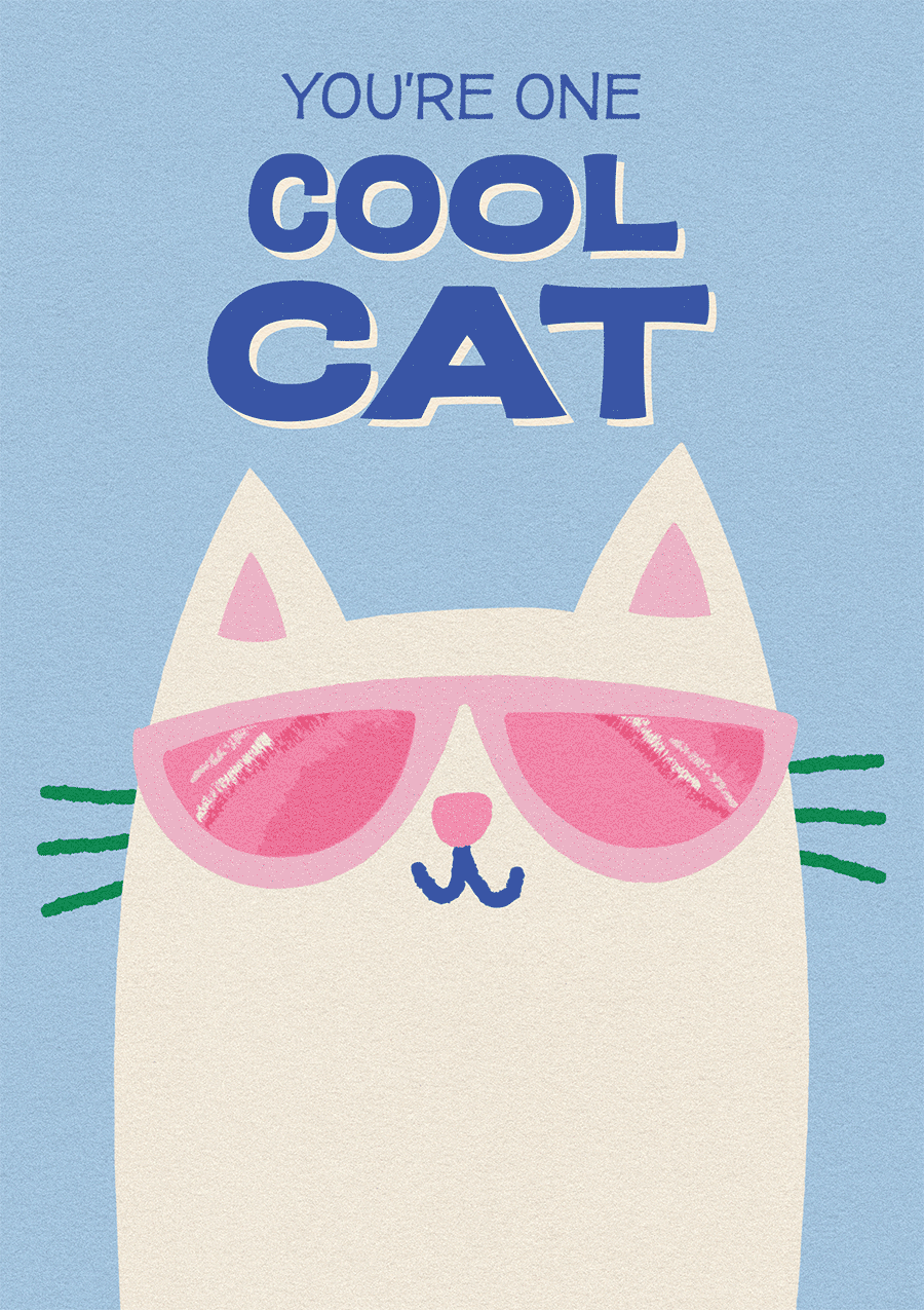 You're One Cool Cat – Funny Birthday Group Card